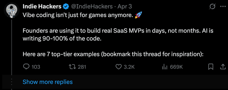 Vibe coding