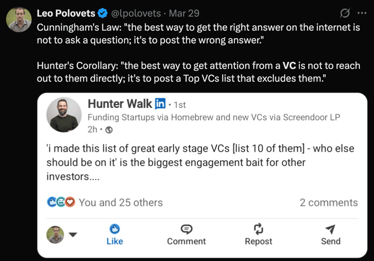 VC trolling
