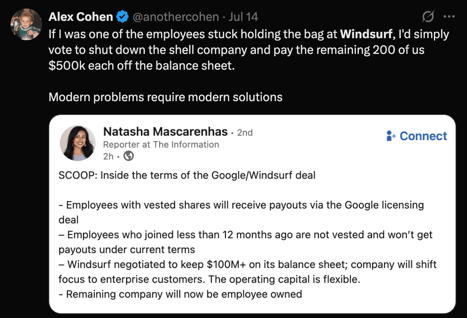 Google Windsurf Deal